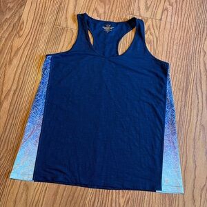 Vineyard Vines Performance Tank Top Ladies Large Blue Purple Racerback